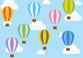 Hot Air Balloon Icon Vector - vector #438477 gratis